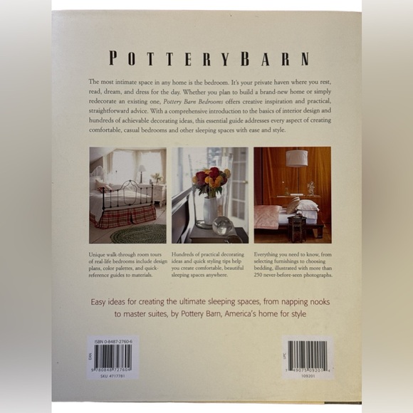 Pottery Barn Design Book, Bedrooms, Ideas and Inspiration for Stylish Space - Picture 2 of 9